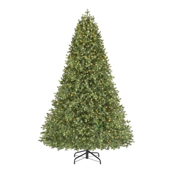 7.5 ft Elegant Grand Fir LED Pre-Lit Artificial Christmas Tree with 2000 Warm White Micro Dot Lights