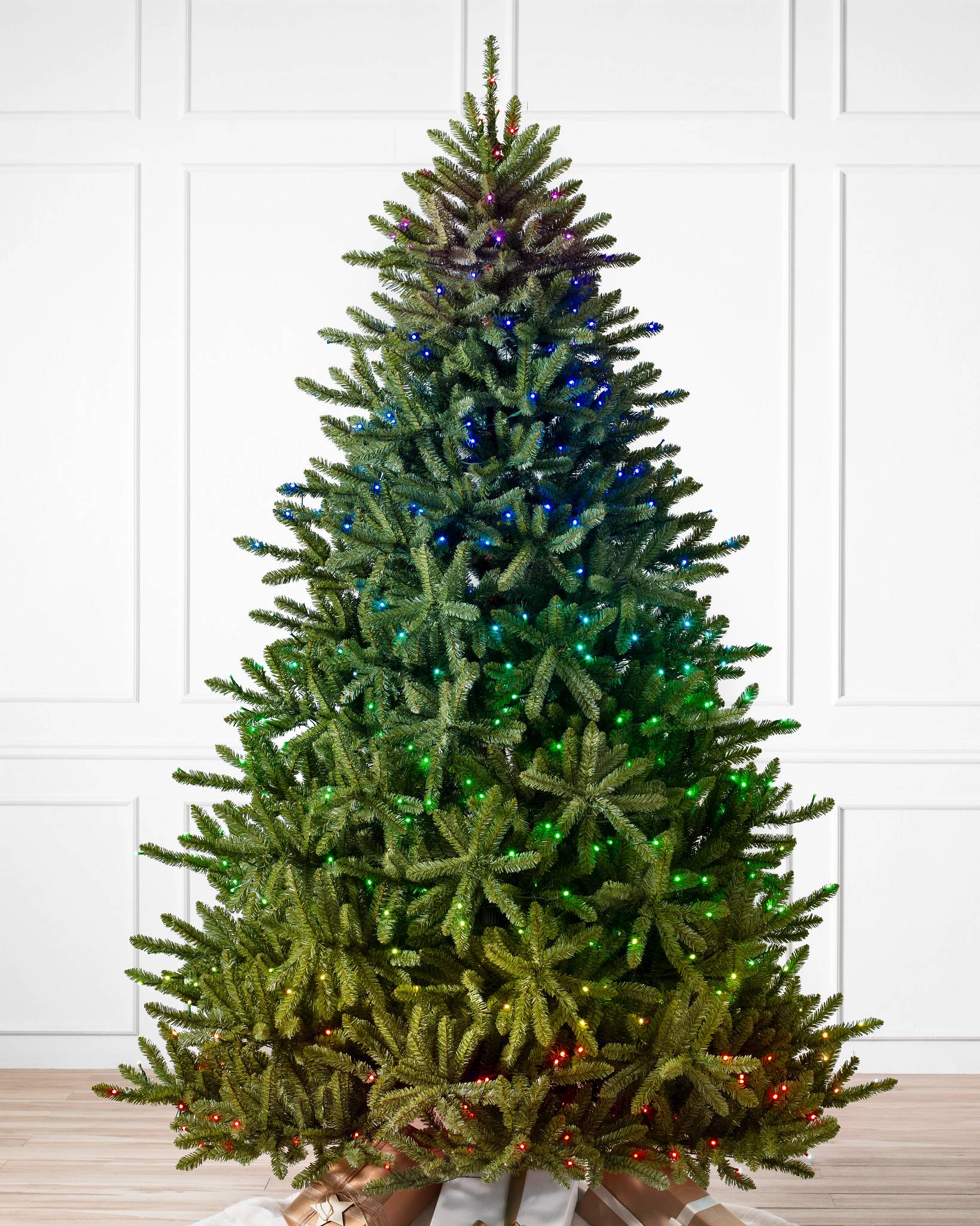7.5 ft. Snowy Sierra Spruce Artificial Christmas Tree with Clear Lights