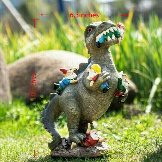 LAST DAY70%OFF -  - Dinosaur Eating Gnomes Decor.