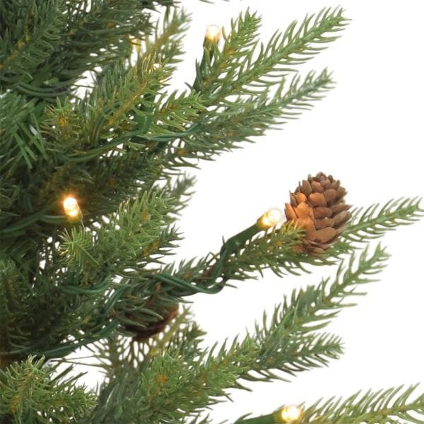 Pre-Lit 2 ft. Table Top Artificial Christmas Tree with 35-Lights in Metal Pot, Green