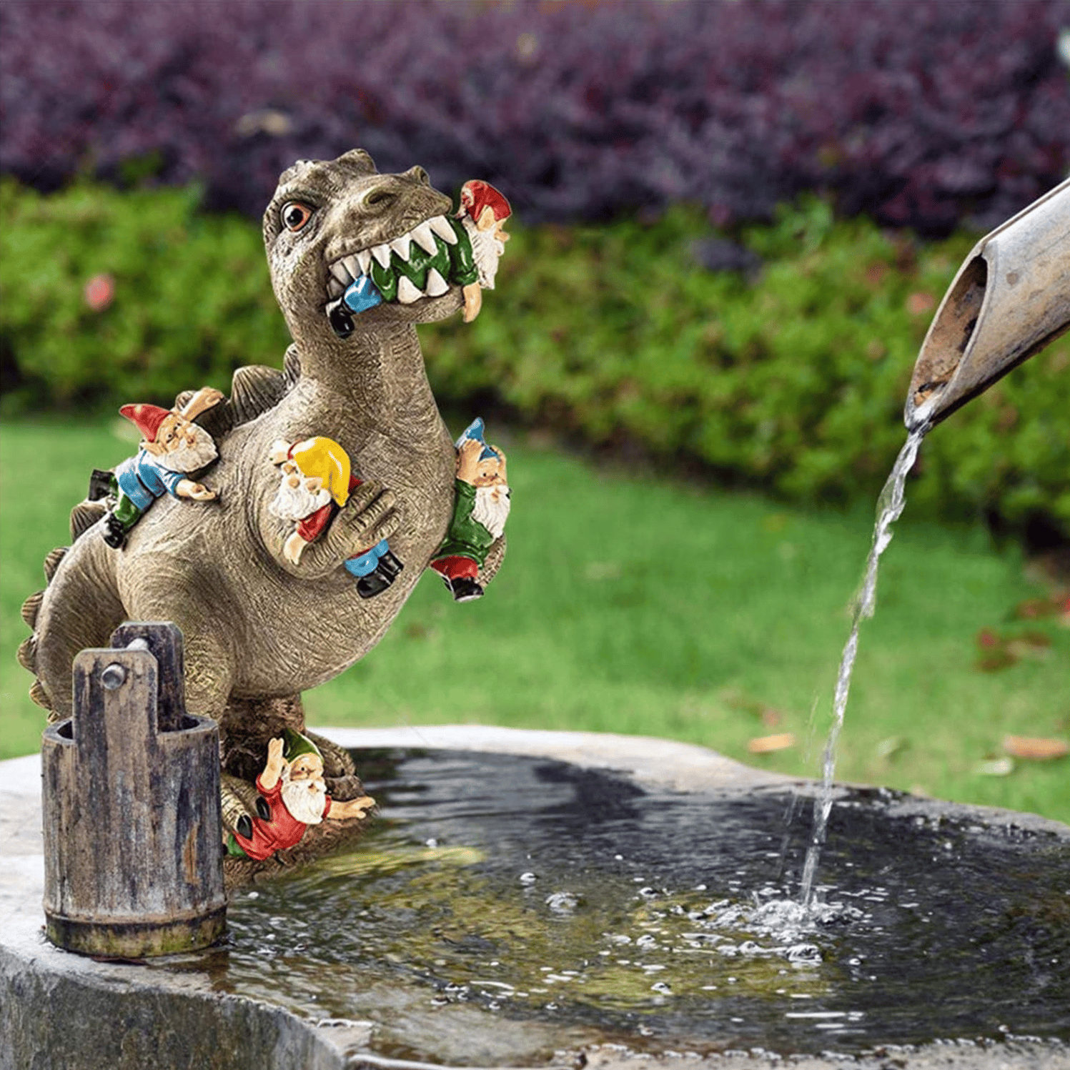 LAST DAY70%OFF -  - Dinosaur Eating Gnomes Decor.