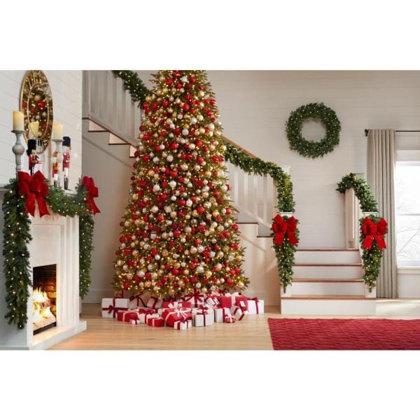 12 ft. Jackson Noble Fir LED Pre-Lit Artificial Christmas Tree with 2000 Color Changing Micro Dot Lights