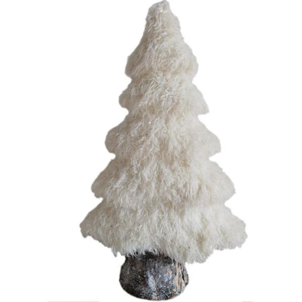 44 in. Christmas Furry Tree Set