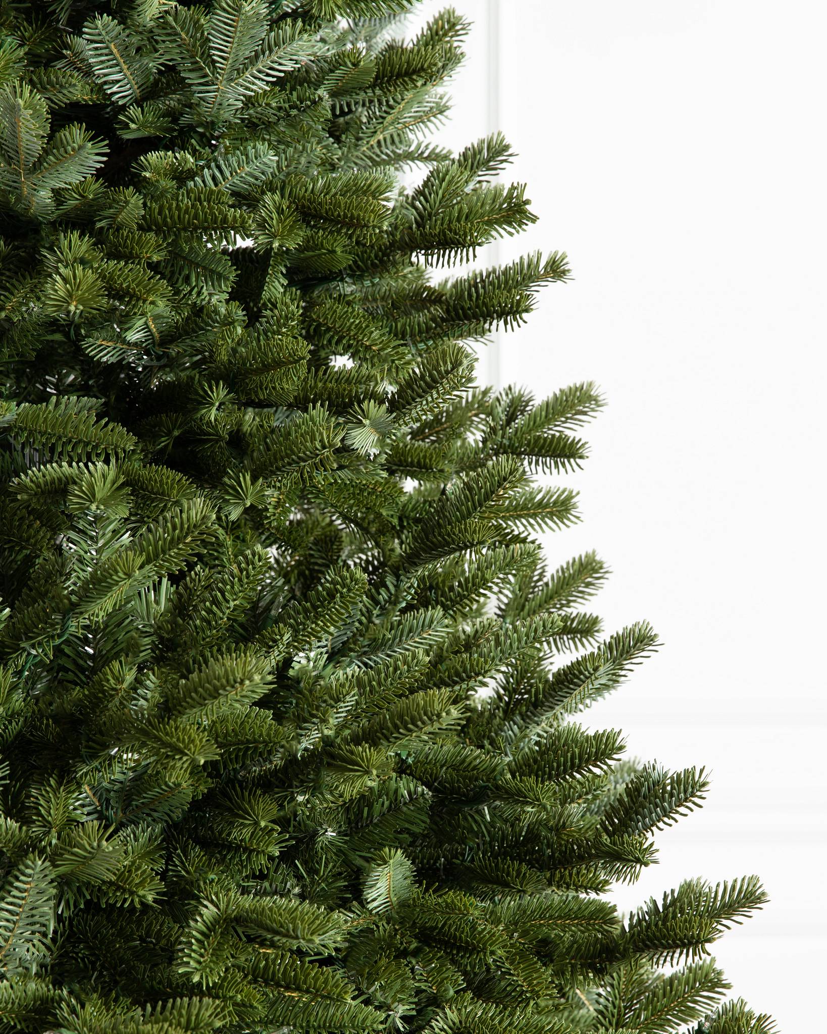7-1/2 ft. Natural Fraser Medium Fir Hinged Artificial Christmas Tree with 1000 Multicolor Lights