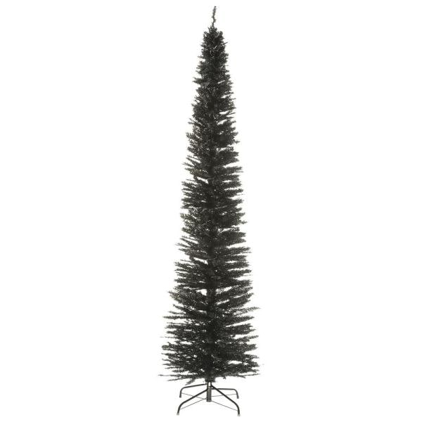 9 ft. Black Tinsel Tree