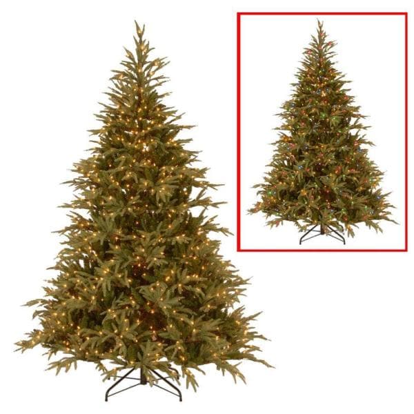 9 ft. Frasier Grande Artificial Christmas Tree with Dual Color LED Lights