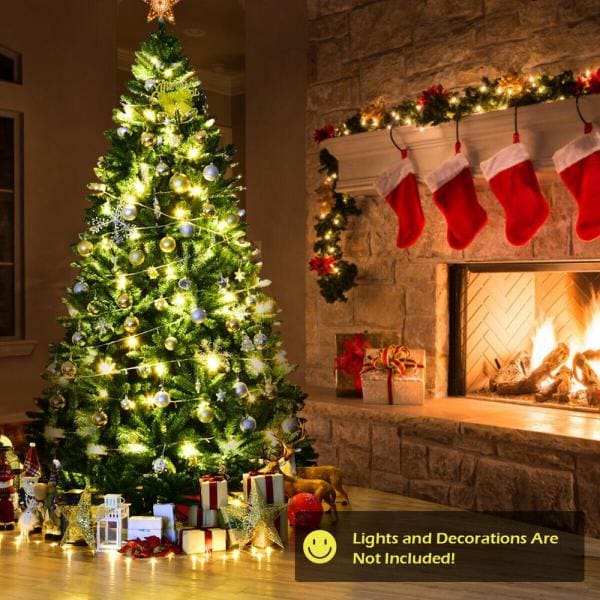 9 ft. Unlit Douglas Full Fir Hinged Artificial Christmas Tree with 3594-Tips