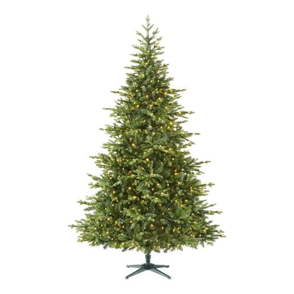 7.5 ft Lanier Nobel Fir LED Pre-Lit Artificial Christmas Tree with 500 Color Changing Mini Lights
