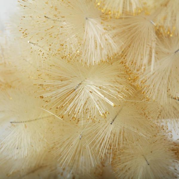 5.9 ft. Champagne Artificial Christmas Tree with Golden Paillette