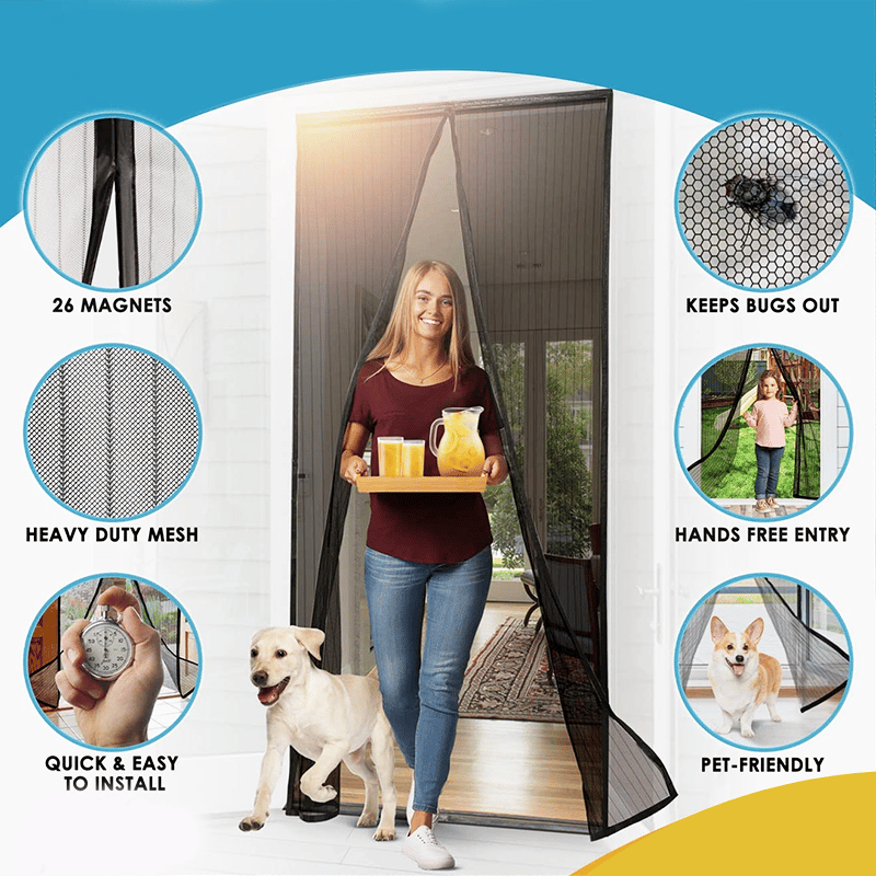 Magnetic Screen Door.