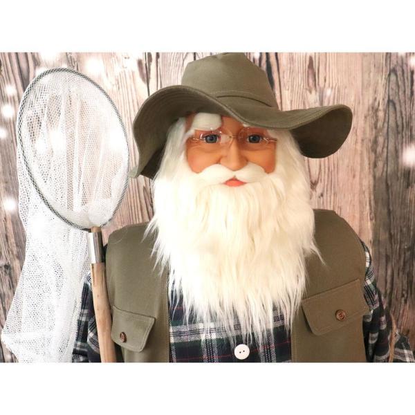 36 in. Christmas Music and Motion Santa with Skis