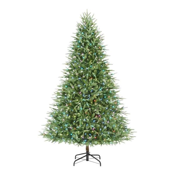 7.5 ft Ryland Balsam Fir LED Pre-Lit Artificial Christmas Tree with 800 RGB LED Technology Mini Lights