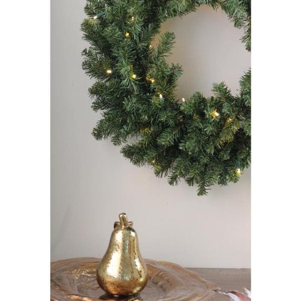 60 in. Pre-Lit Canyon Pine Artificial Christmas Wreath