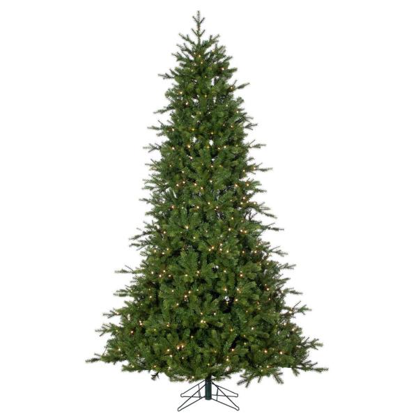 7.5 ft. Artificial RGB LED Natural Cut Coastal Pine Christmas Tree with remote control
