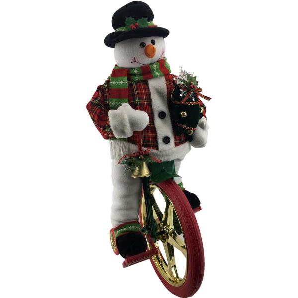36 in. Christmas Dancing Mr. Snowman with Wrapped Gift Box and Music