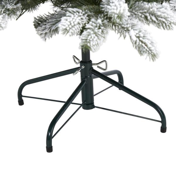 5 ft. Pre-Lit Flocked South Carolina Spruce Artificial Christmas Tree with 300 Clear Lights