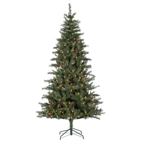 7.5 ft. Artificial LED Hudson Pine Christmas Tree with RGB LED Lights