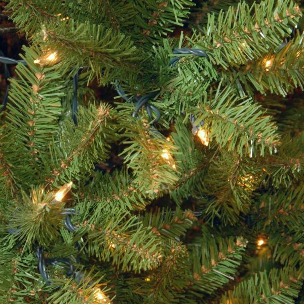 7 ft. PowerConnect Kingswood Fir Slim Artificial Christmas Tree with Dual Color LED Lights