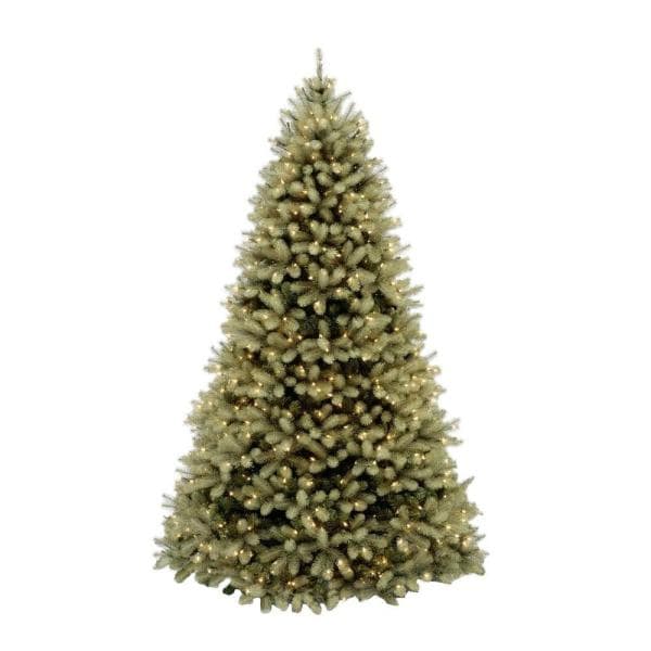 10 ft. Pre-Lit Downswept Douglas Fir Artificial Christmas Tree with Clear Lights