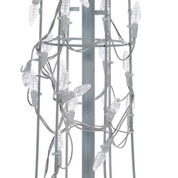 8 ft White 700-Light LED Bare Branch Tree