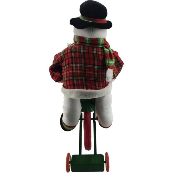 36 in. Christmas Dancing Mr. Snowman with Wrapped Gift Box and Music