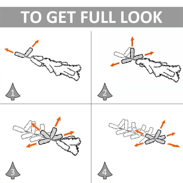 2 ft. Pre-Lit Small Pine Artificial Christmas Tree with 24 Warm White Lights, (Set of 2)