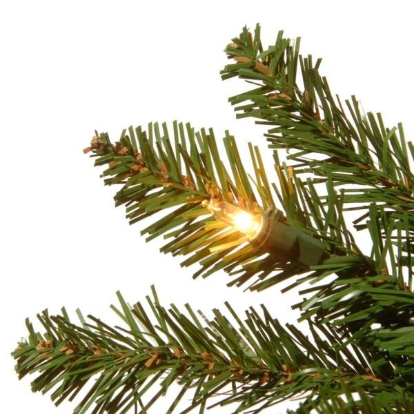 7.5 ft. Kingswood Fir Pencil Artificial Christmas Tree with Clear Lights