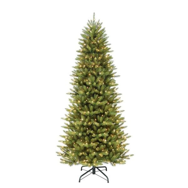 10 ft. Pre-Lit Incandescent Slim Fraser Fir Artificial Christmas Tree with 900 UL Clear Lights