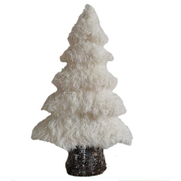 44 in. Christmas Furry Tree Set