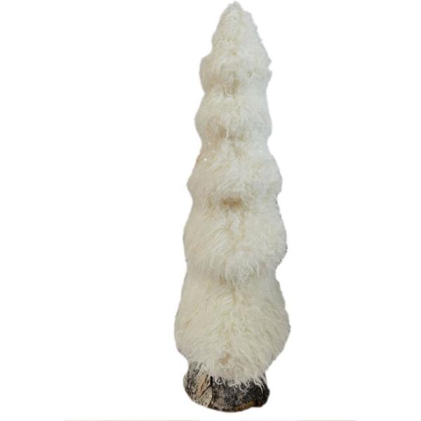 44 in. Christmas Furry Tree Set