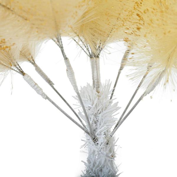 5.9 ft. Champagne Artificial Christmas Tree with Golden Paillette