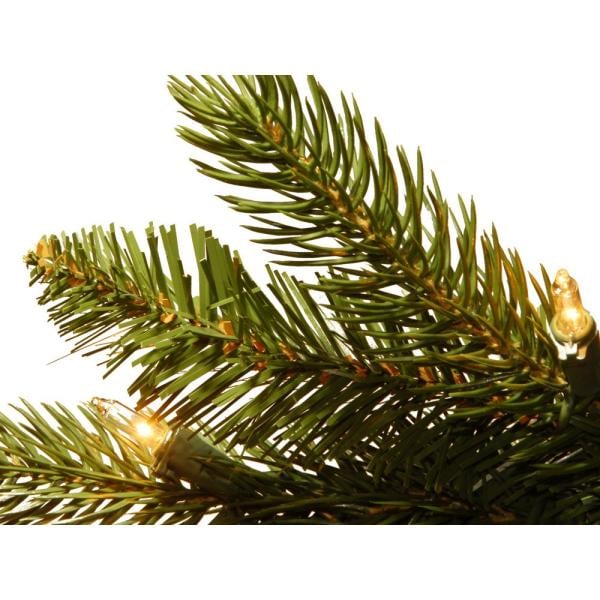 6.5 ft. Grand Fir Pencil Slim Artificial Christmas Tree with Clear Lights