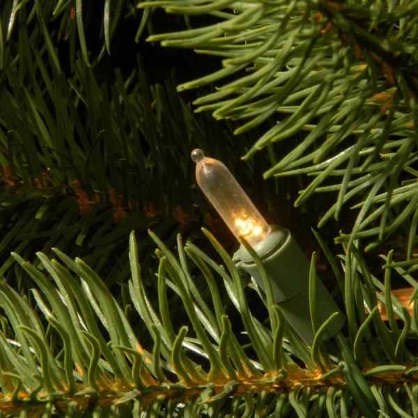 7-1/2 ft. Feel Real Down Swept Douglas Fir Pencil Slim Hinged Artificial Christmas Tree with 350 Clear Lights