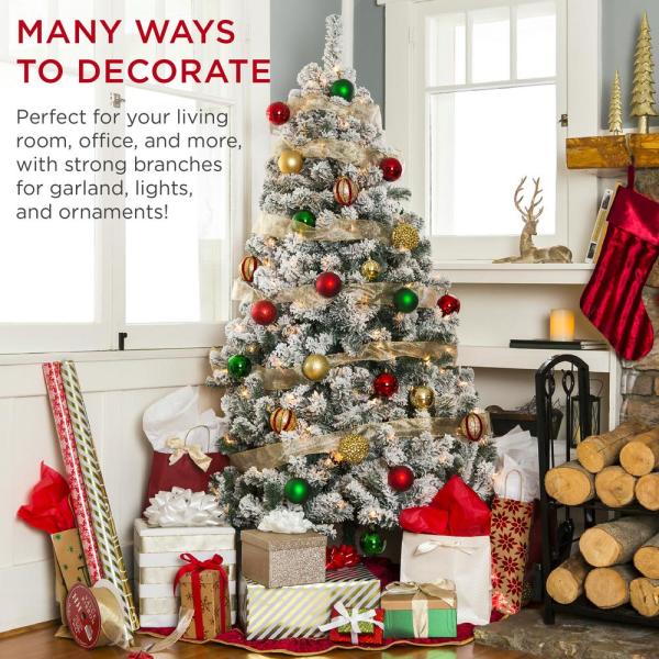 6 ft. Flocked Artificial Christmas Tree