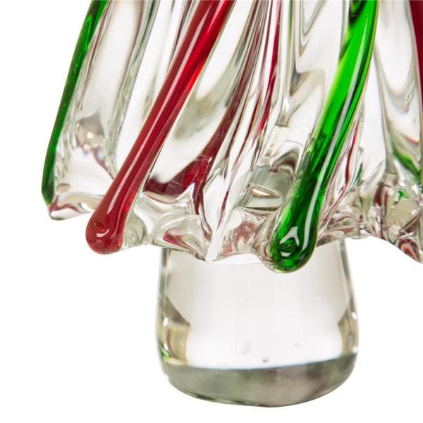 9.84 in. H Medium Stripes Glass Table Tree