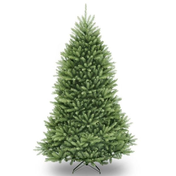 6.5 ft Dunhill Fir Pre-Lit Artificial Christmas Tree with 650 Warm White Mini Lights