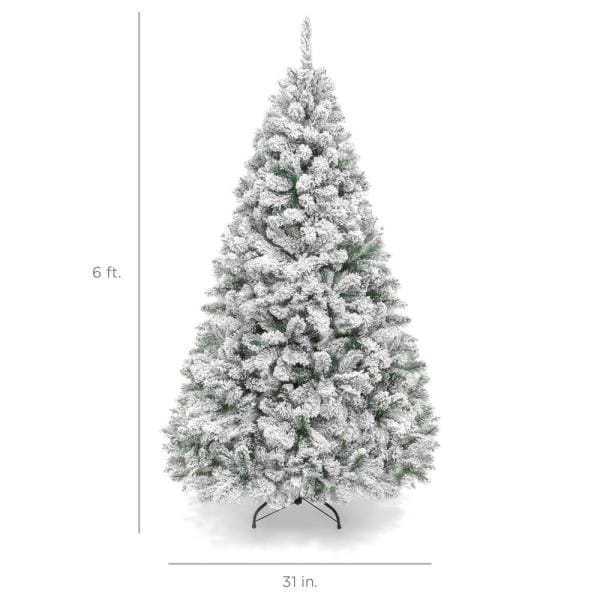 6 ft. Flocked Artificial Christmas Tree
