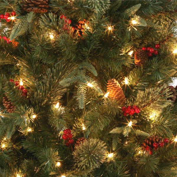 6.5 ft. Paces Hill Pine Potted Pre-Lit Artificial Christmas Tree with 200 Incandescent Clear Lights
