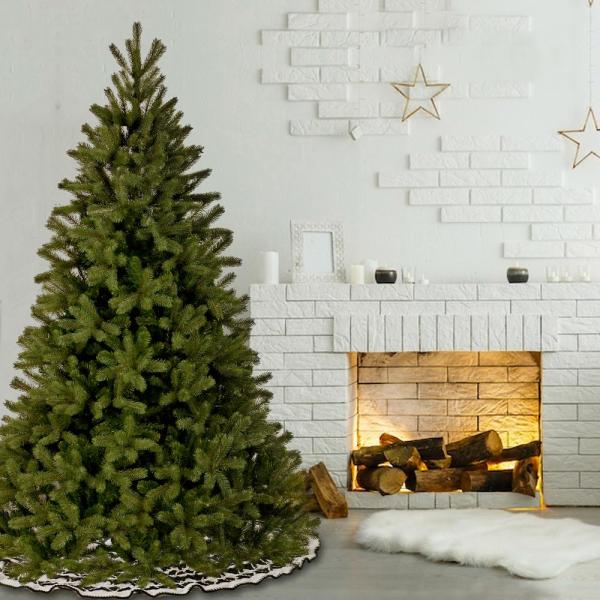 7 ft. Feel Real Down Swept Douglas Fir Hinged Artificial Christmas Tree