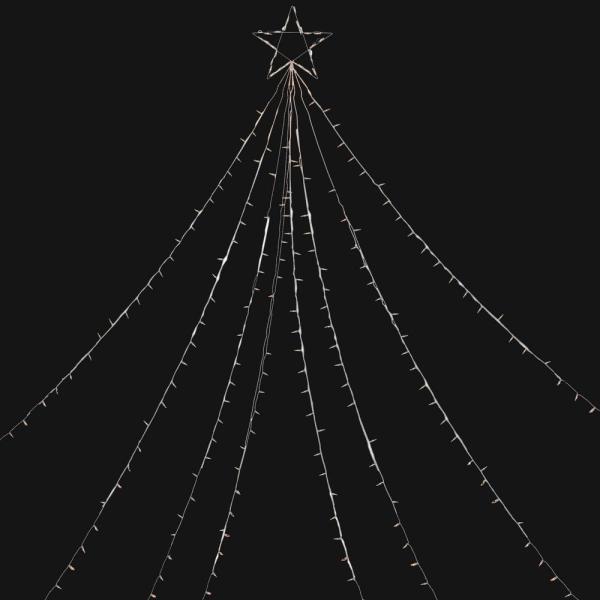 12 ft. Clear Lighted Christmas Display Tree Outdoor Decoration