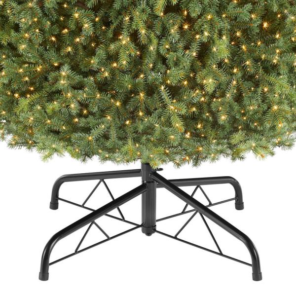9 ft Elegant Grand Fir LED Pre-Lit Artificial Christmas Tree with 3000 Warm White Micro Dot Lights