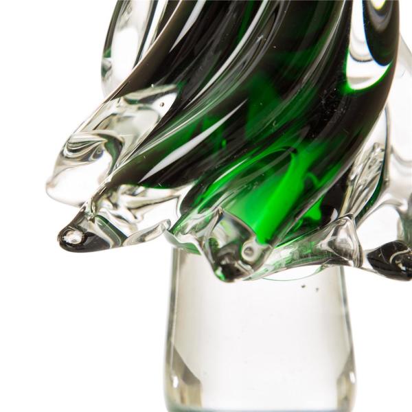 11.61 in. H Large Green Glass Table Tree