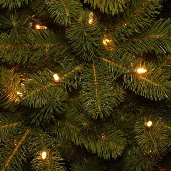 9 ft. Downswept Douglas Pencil Slim Fir Artificial Christmas Tree with Clear Lights