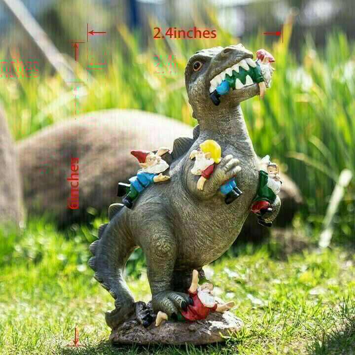 LAST DAY70%OFF -  - Dinosaur Eating Gnomes Decor.