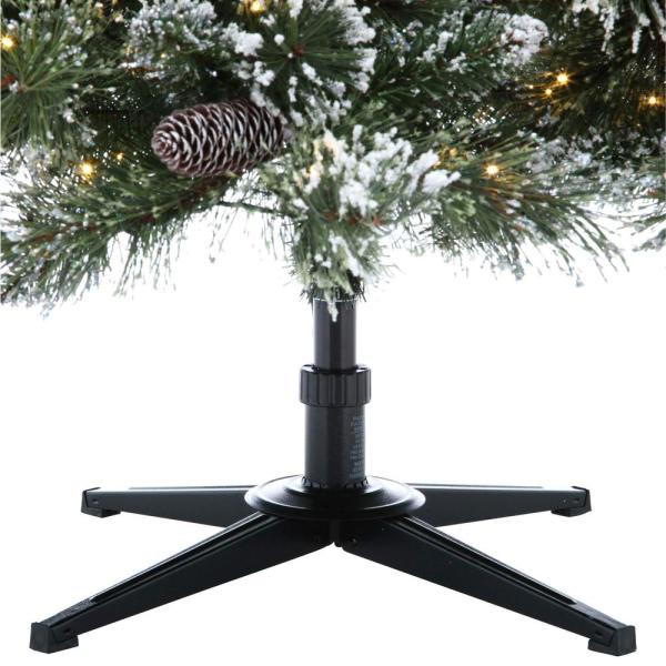 7.5 ft Sparkling Amelia Pine LED Pre-Lit Artificial Christmas Tree with 600 Warm White Micro Fairy Lights
