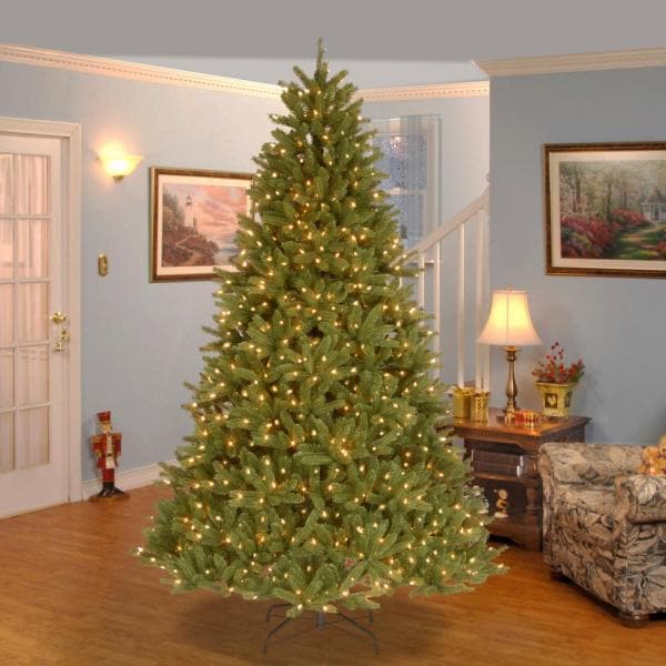 7-1/2 ft. Feel Real Grande Fir Medium Hinged Artificial Christmas Tree with 750 Clear Lights