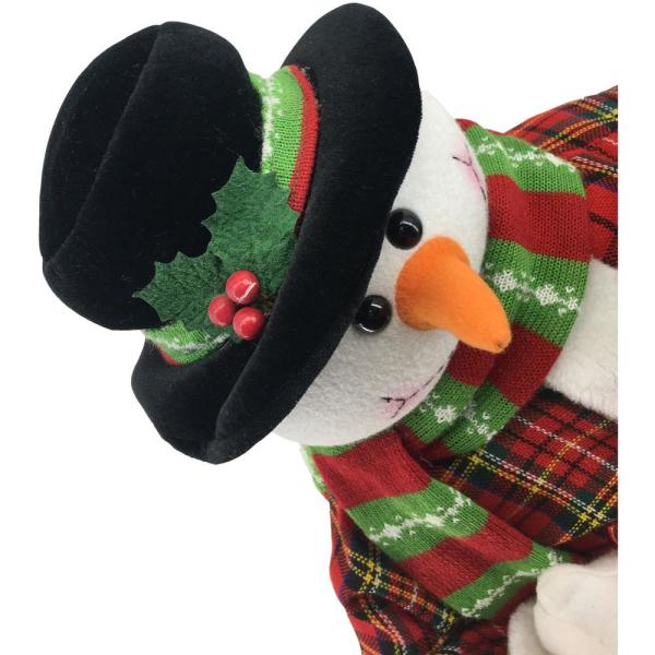 36 in. Christmas Dancing Mr. Snowman with Wrapped Gift Box and Music