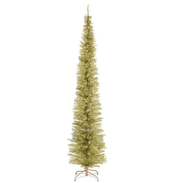 9 ft. Champagne Tinsel Tree