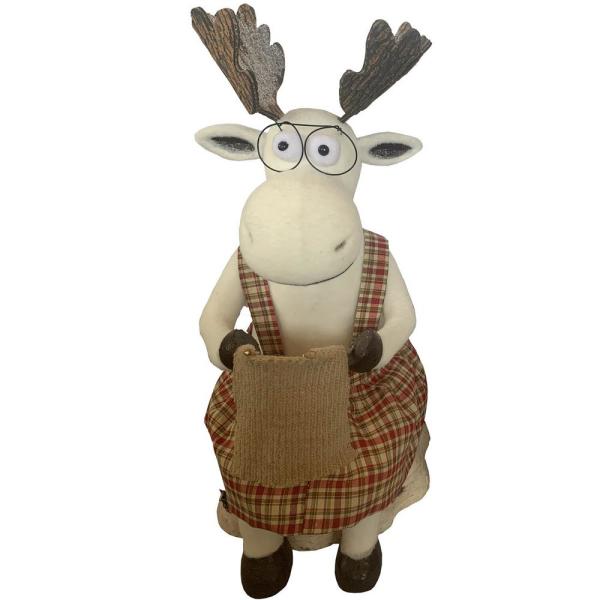 32 in. Christmas Mr. and Mrs. Moose Knitting