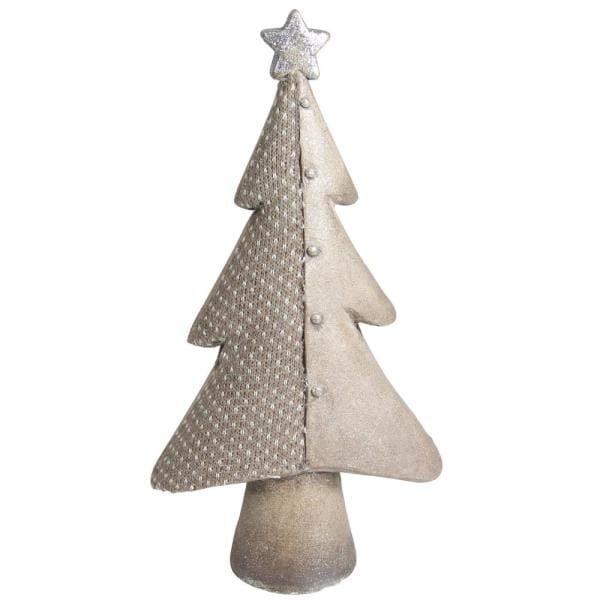 15 in. Brown Textured Eco-Friendly Christmas Table Top Tree